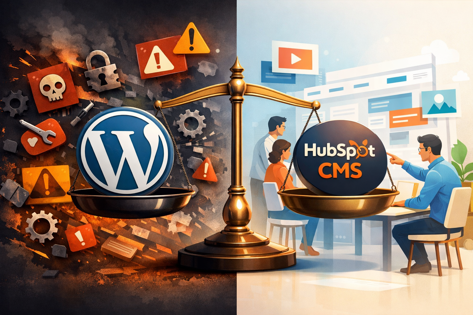 WordPress vs. HubSpot CMS: Maintenance, Security, and Usability