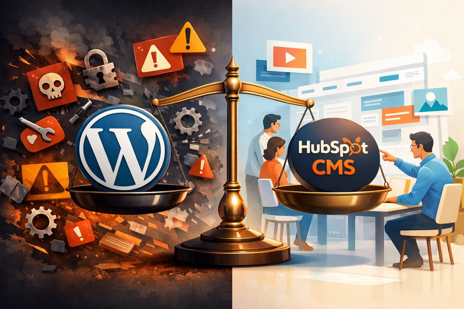 WordPress vs. HubSpot CMS: Maintenance, Security, and Usability