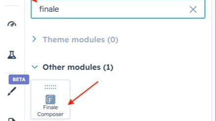 Módulo “Finale Composer Add”